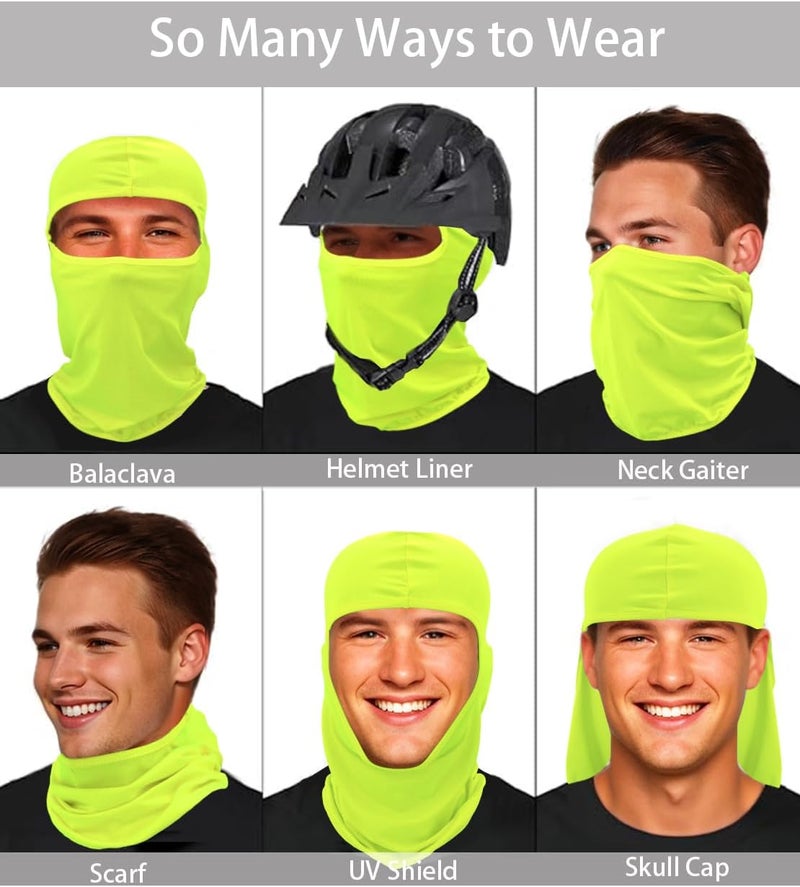 SRLLBBY Balaclava Summer Ski Masks, Thin Breathable Soft Skull Face Mask, Cooling Motorcycle Head Bandana for Men Women - Image 4